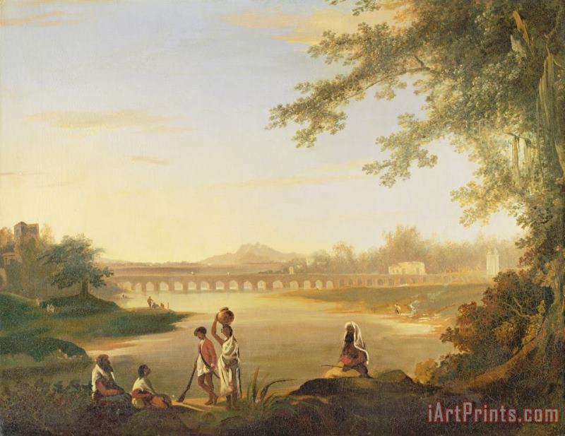 William Hodges The Marmalong Bridge Art Painting