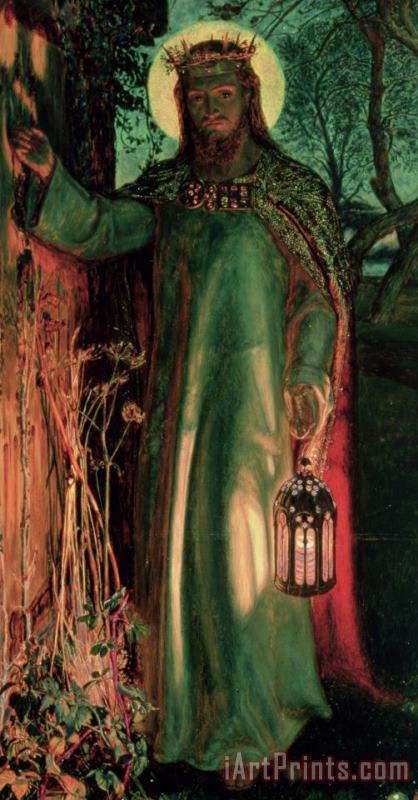 The Light of the World painting - William Holman Hunt The Light of the World Art Print