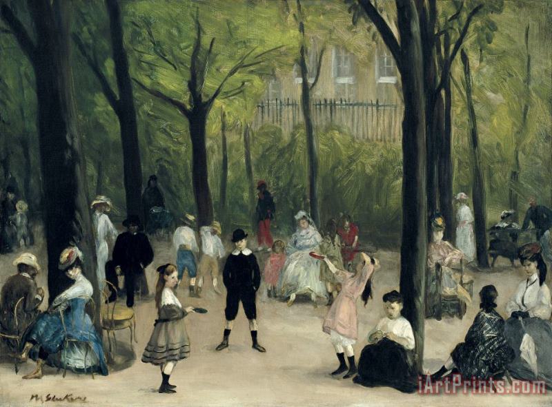 William James Glackens Luxembourg Gardens Art Painting