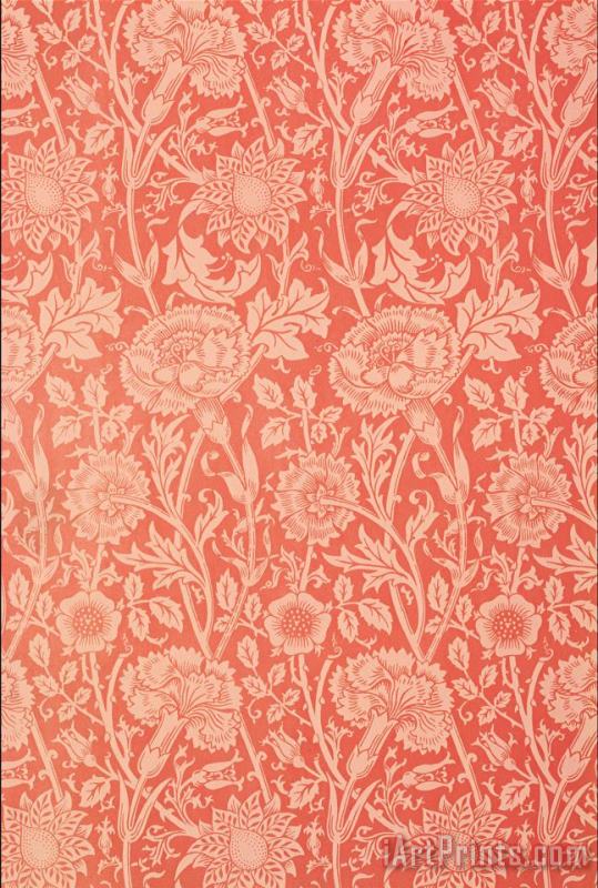William Morris Pink And Rose Wallpaper Design Art Painting