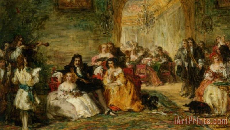 William Powell Frith Study for The Last Sunday of Charles II Art Painting