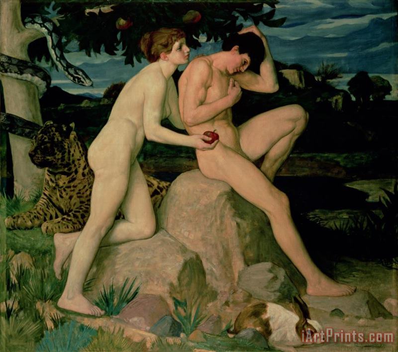 William Strang Adam and Eve Art Print