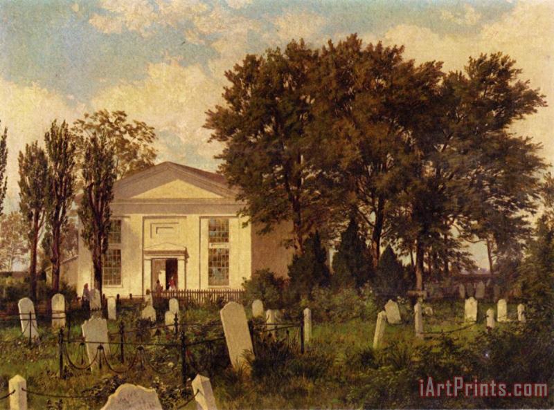 The Roxborough Baptist Church painting - William Trost Richards The Roxborough Baptist Church Art Print