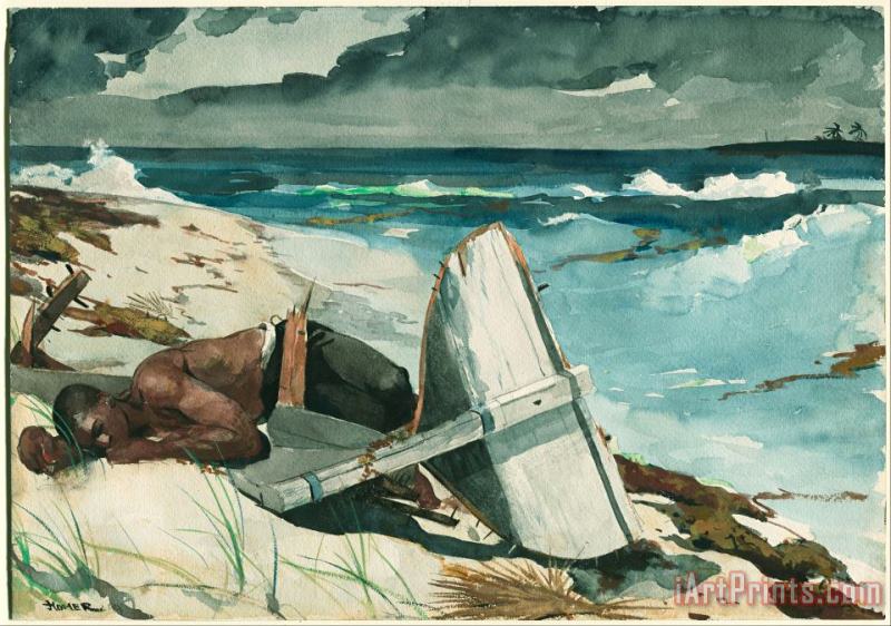 After The Hurricane, Bahamas painting - Winslow Homer After The Hurricane, Bahamas Art Print