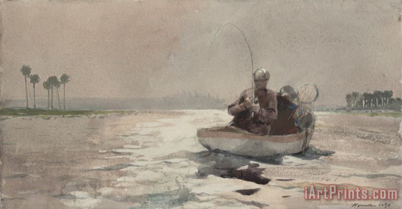 Winslow Homer Bass Fishing Florida Art Print