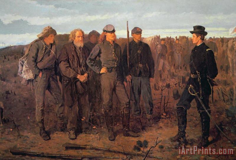 Prisoners from the Front painting - Winslow Homer Prisoners from the Front Art Print
