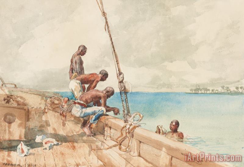 Winslow Homer The Conch Divers Art Painting