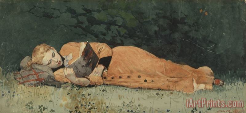 Winslow Homer The New Novel Art Print
