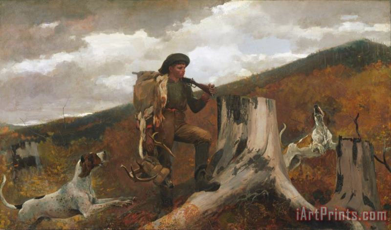 Winslow Homer Winslow Homer A Huntsman And Dogs Art Painting