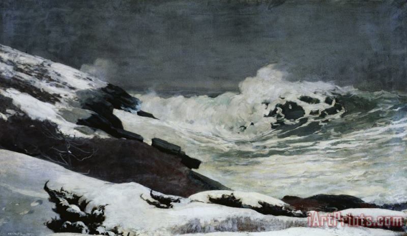 Winter Coast painting - Winslow Homer Winter Coast Art Print