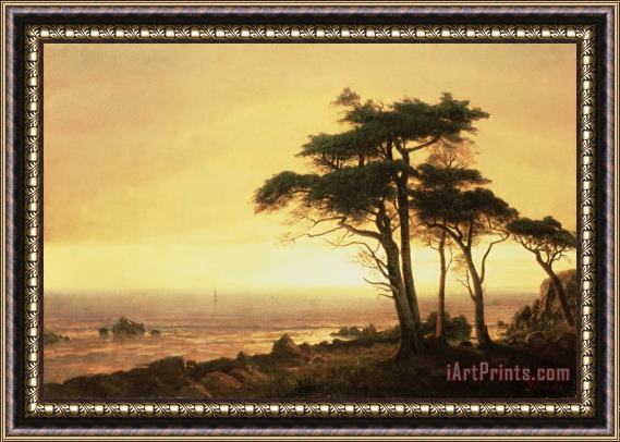 Albert Bierstadt California Coast Framed Painting