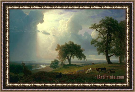 Albert Bierstadt California Spring Framed Painting