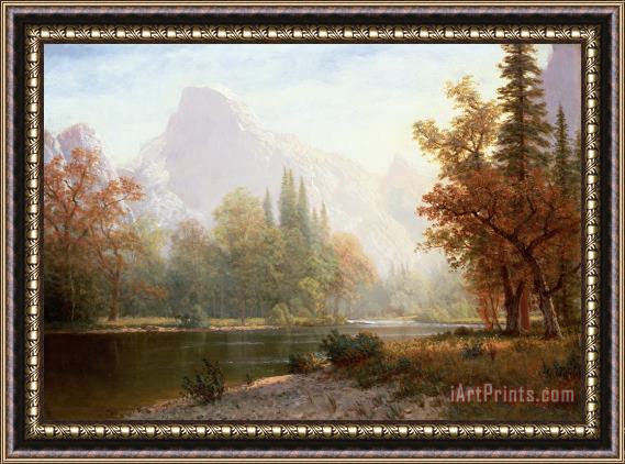 Albert Bierstadt Half Dome Yosemite Framed Painting