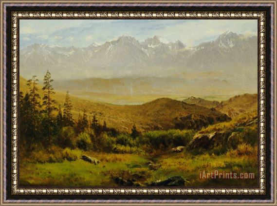 Albert Bierstadt In the Foothills of the Rockies Framed Print