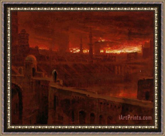 Albert Goodwin Leaving The City of Destruction Framed Painting