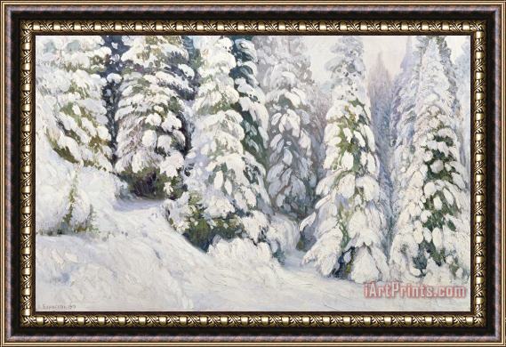 Aleksandr Alekseevich Borisov Winter Tale Framed Painting