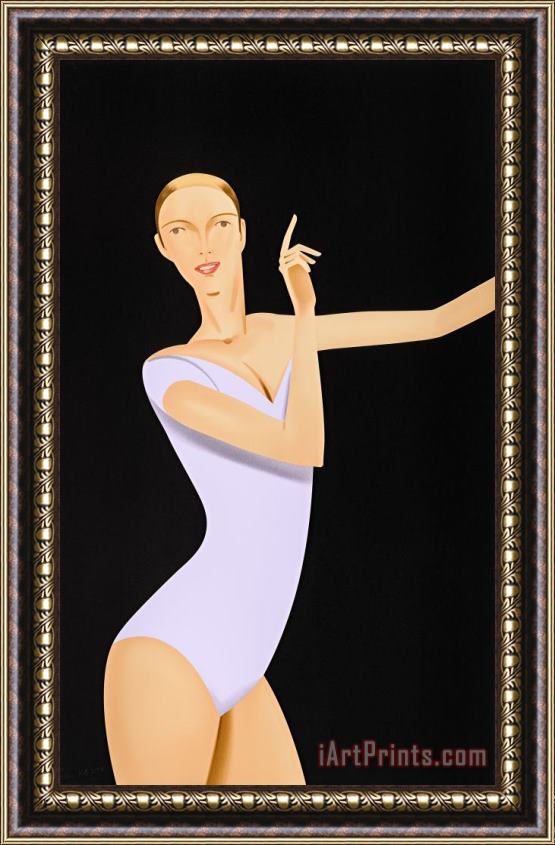 Alex Katz Dancer 1, 2019 Framed Painting