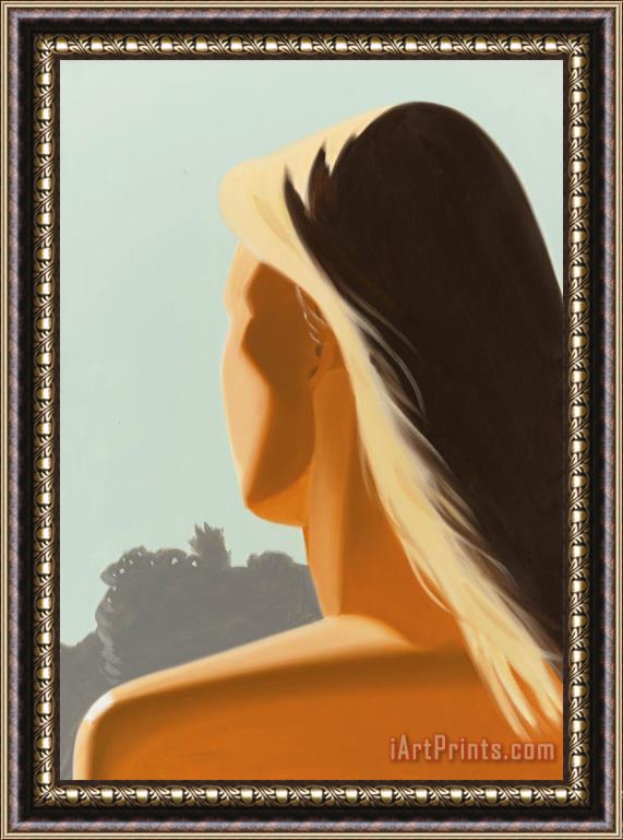 Alex Katz Girl (back) Framed Painting