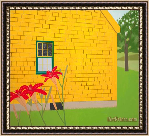 Alex Katz The Yellow House, 1985 Framed Painting