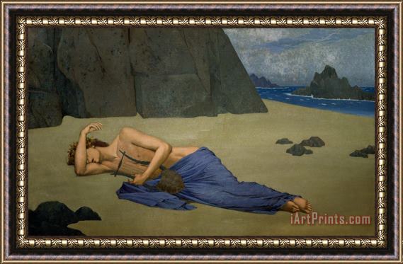 Alexandre Seon The Lamentation of Orpheus Framed Painting