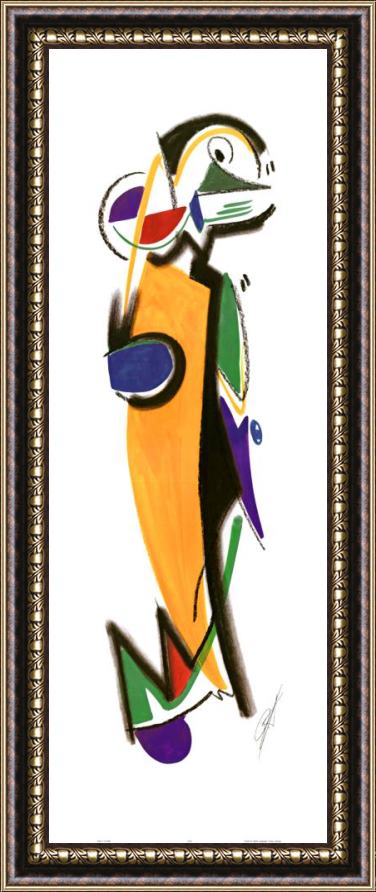 alfred gockel Yellow Penguin Framed Print