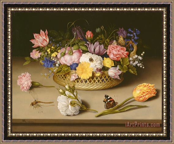 Ambrosius Bosschaert the Elder Flower Still Life Framed Painting