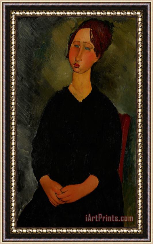 Amedeo Modigliani Little Servant Girl Framed Painting