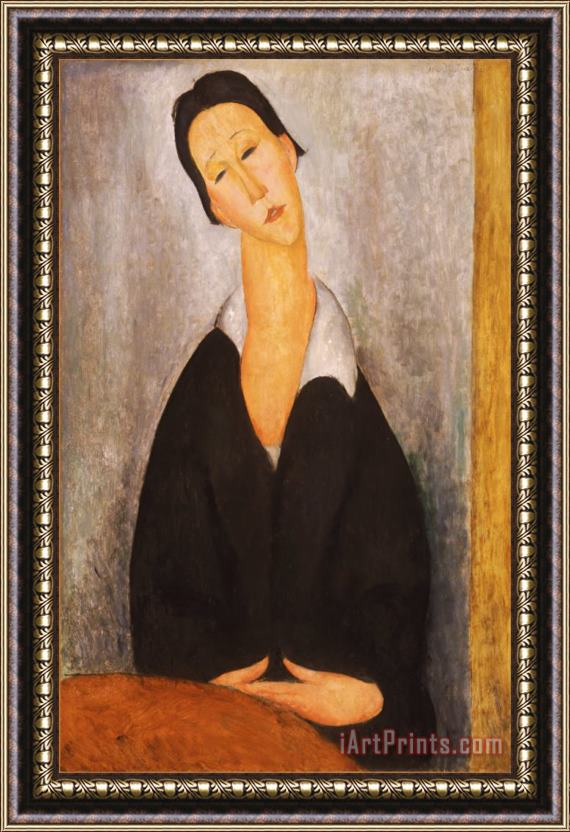 Amedeo Modigliani Portrait of a Polish Woman Framed Painting