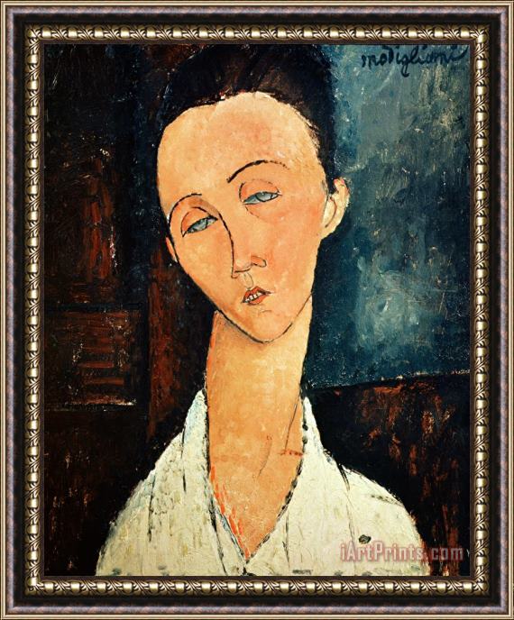 Amedeo Modigliani Portrait of Lunia Czechowska Framed Painting