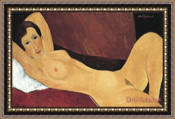 Amedeo Modigliani Reclining Nude Framed Painting