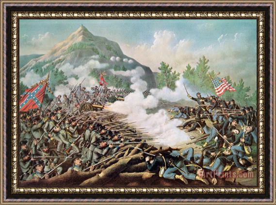 American School Battle of Kenesaw Mountain Georgia 27th June 1864 Framed Painting