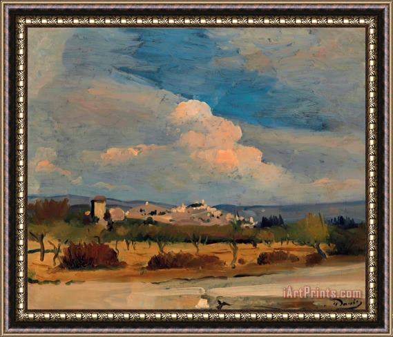Andre Derain Vue D'eygalieres Framed Painting