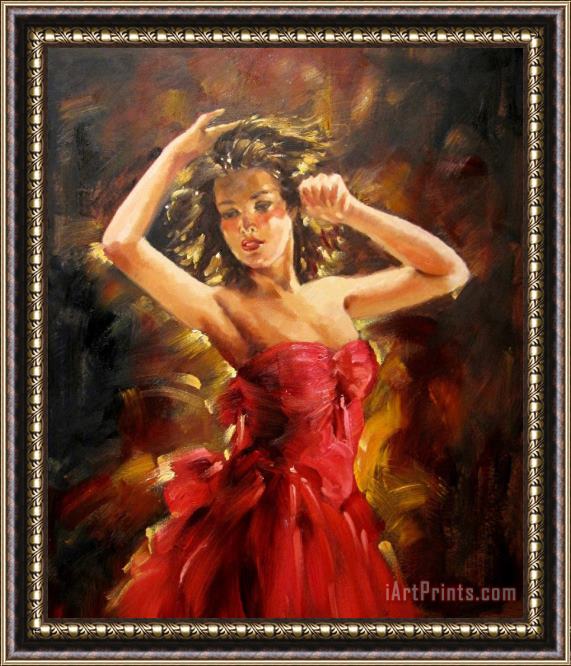 Andrew Atroshenko Beautiful Dancer Framed Painting