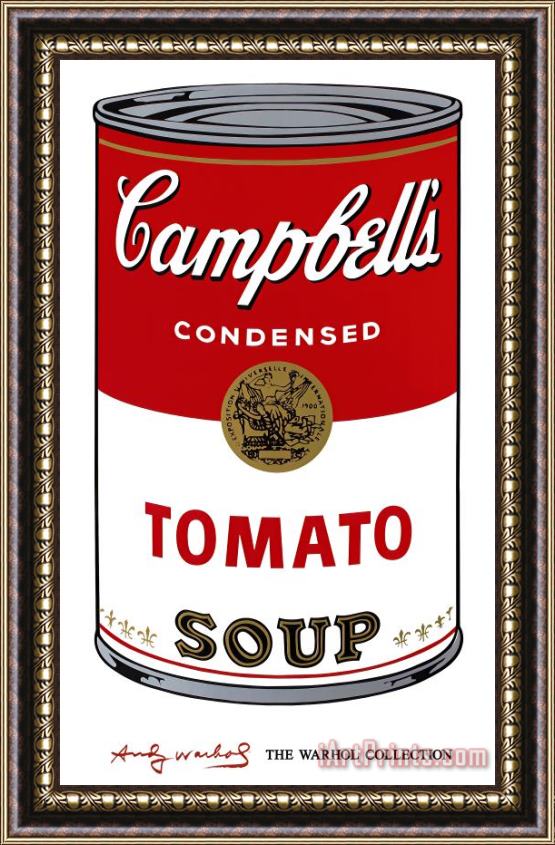 Andy Warhol Campbell's Soup I Tomato C 1968 Framed Painting