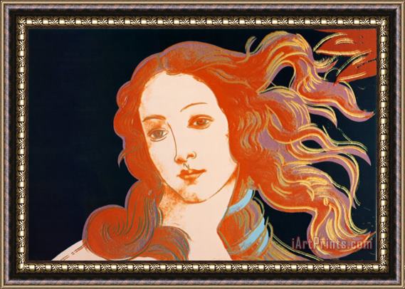 Andy Warhol Details of Boticelli's Birth of Venus C 1984 Framed Painting