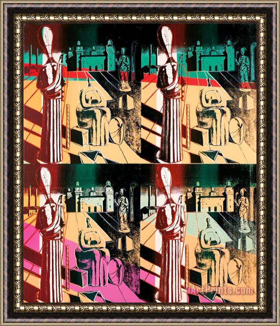 Andy Warhol Disquieting Muses (after De Chirico) Framed Print