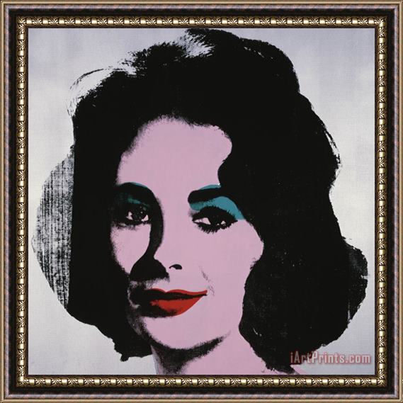 Andy Warhol Liz 1963 Framed Painting