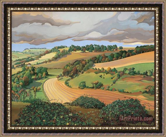 Anna Teasdale From Solsbury Hill Framed Painting
