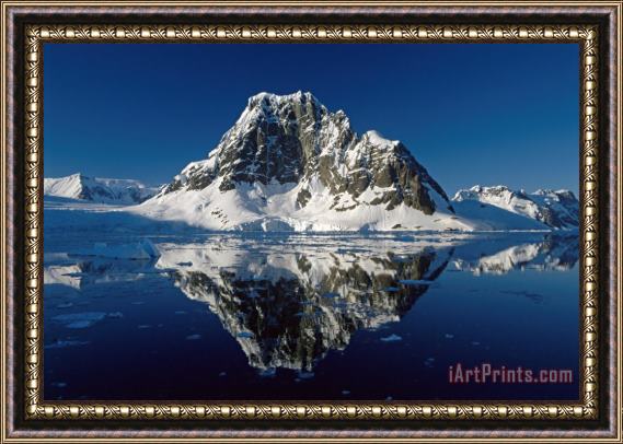 Antarctica Reflections with ice Framed Print