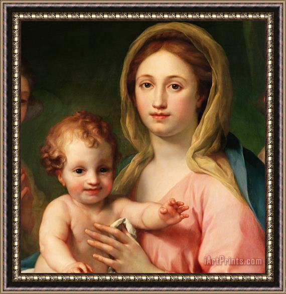 Anton Raphael Mengs Madonna and Child Framed Painting