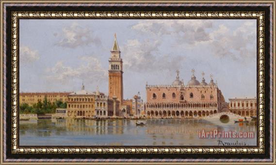 Antonietta Brandeis The Doges Palace And Campanile Venice Framed Print