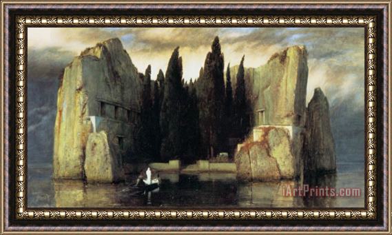 Arnold Bocklin Isle of The Dead Version III Framed Painting