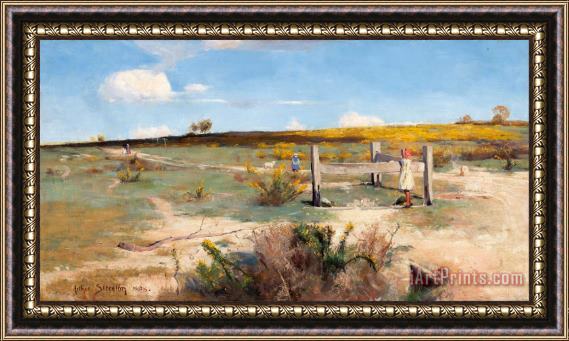 Arthur Claude Strachan Early Summer Gorse in Bloom Framed Painting