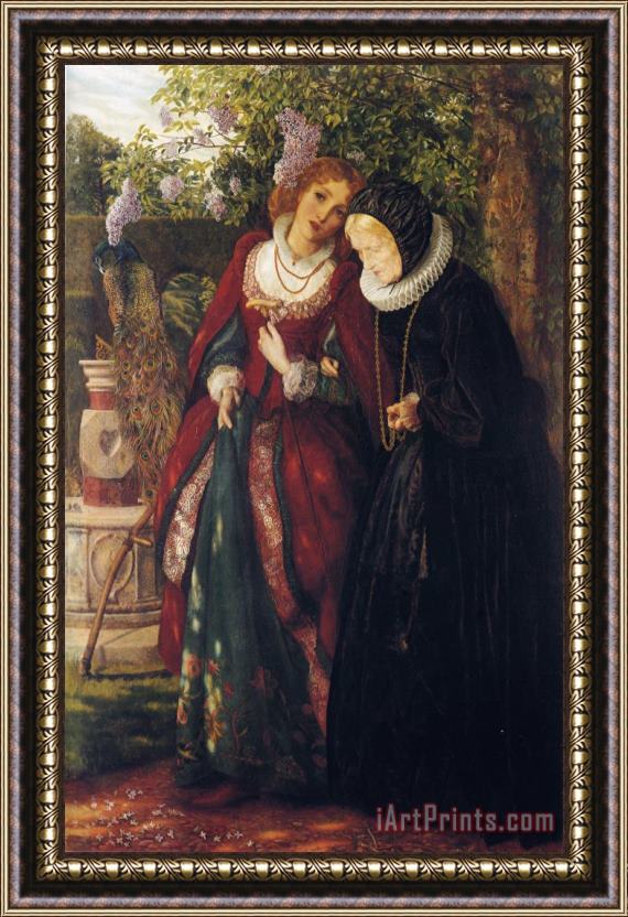 Arthur Hughes Silver And Gold Framed Painting