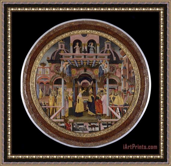Artist, Maker Unknown, Italian? The Meeting of Solomon And The Queen of Sheba Framed Print