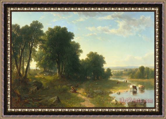 Asher Brown Durand Strawberrying Framed Print