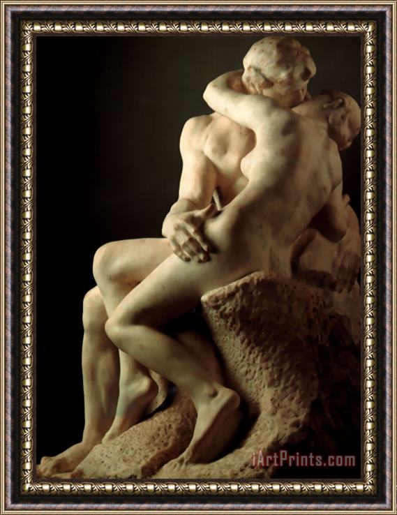 Auguste Rodin The Kiss Framed Print