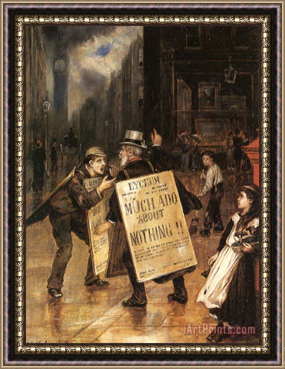 Augustus Edwin Mulready Much Ado About Nothing Framed Painting