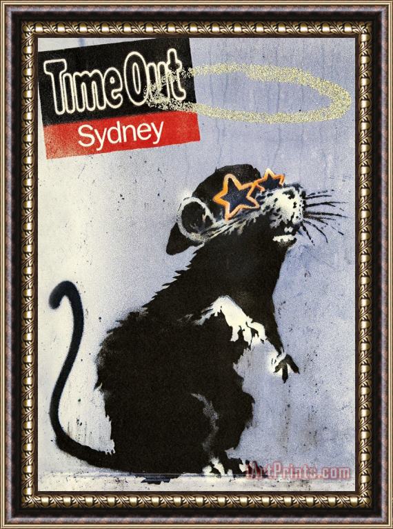 Banksy Time Out Sydney, 2010 Framed Painting