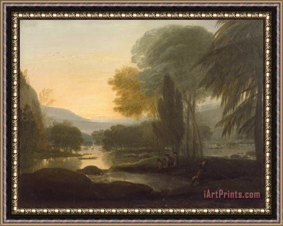 Benjamin West A View on The Susquehanna River Framed Print